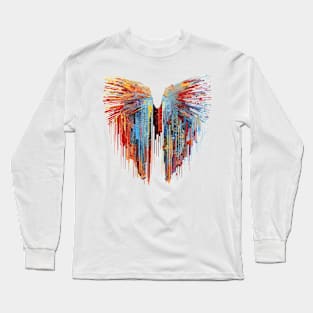 Angel Wings Circle Of Life Fantasy Dream Abstract Long Sleeve T-Shirt